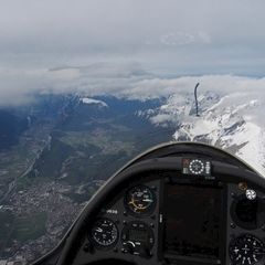 Flugwegposition um 06:04:15: Aufgenommen in der Nähe von Gemeinde Untertauern, Österreich in 4041 Meter